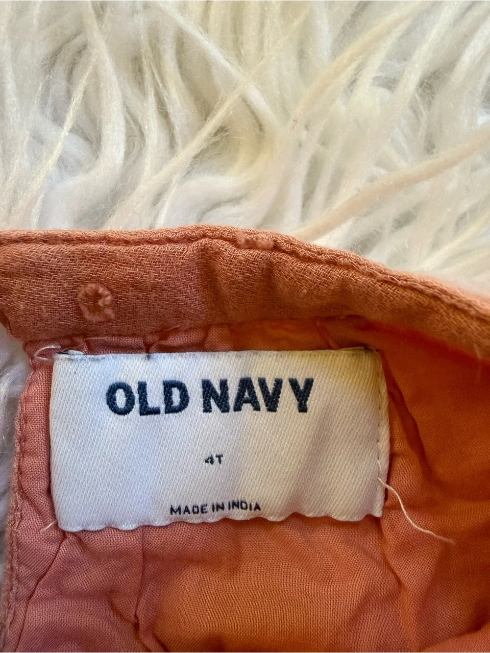 Old Navy Girls' Rose Pink Swiss Dot Ruffle Hem Dress Top